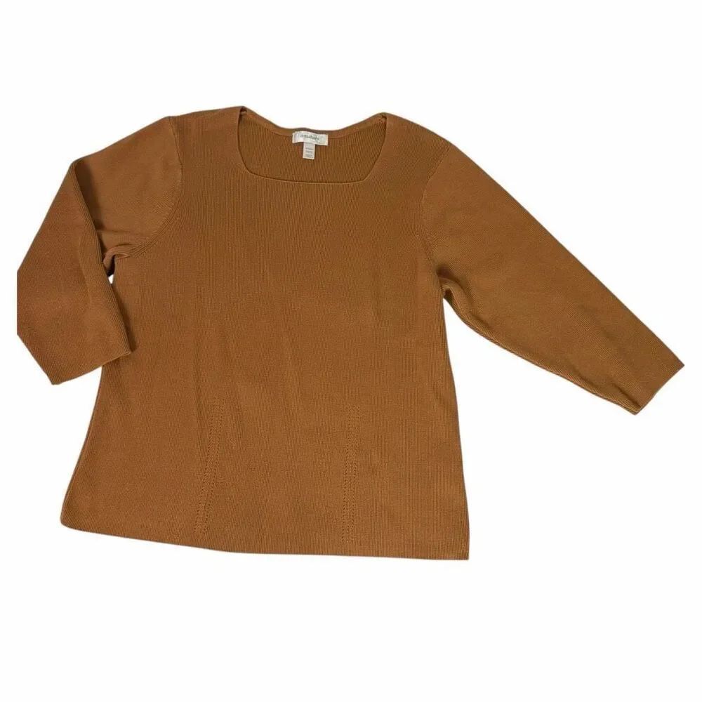 Dress Barn Knit Square Neck Top size 14/16